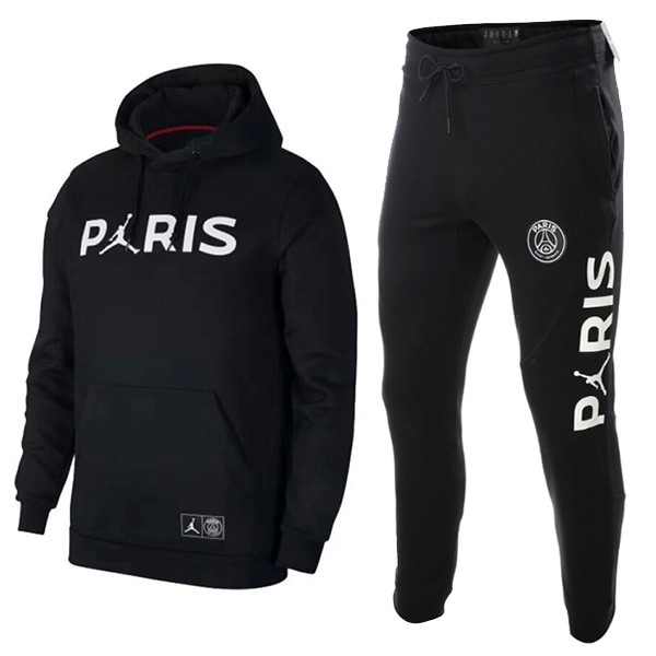 Trainingsanzug Paris Saint Germain 2018-19 Schwarz Weiß Fussballtrikots Günstig